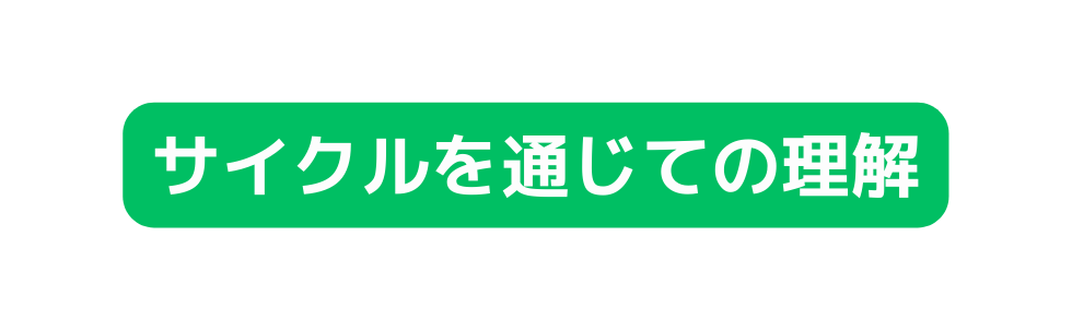 サイクルを通じての理解